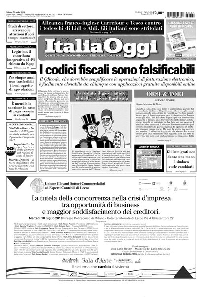 Italia oggi : quotidiano di economia finanza e politica